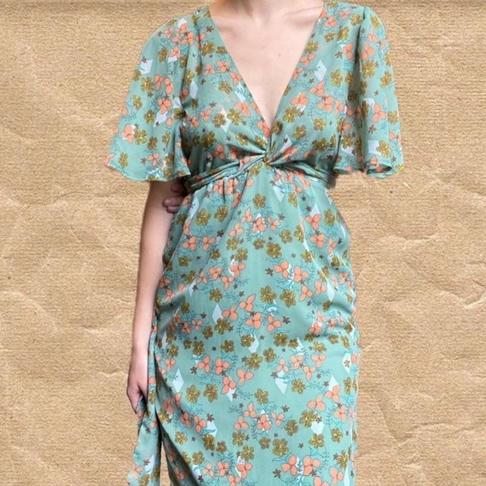 vintage floral dress